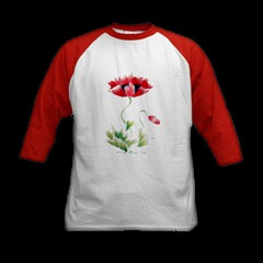 Kid's Red Poppy Jersey at CafePress