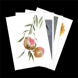 CLICK TO ENLARGE: Note Cards | Chinese Brushstroke